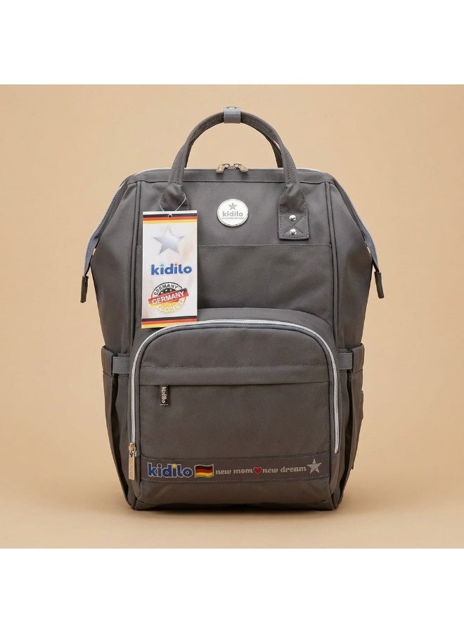 Kidilo Diaper Backpack with Unicorn Print & Changing Mat - Multi-Pocket Waterproof Travel Bag for Mom & Baby - Large Capacity Organizer - Image 1